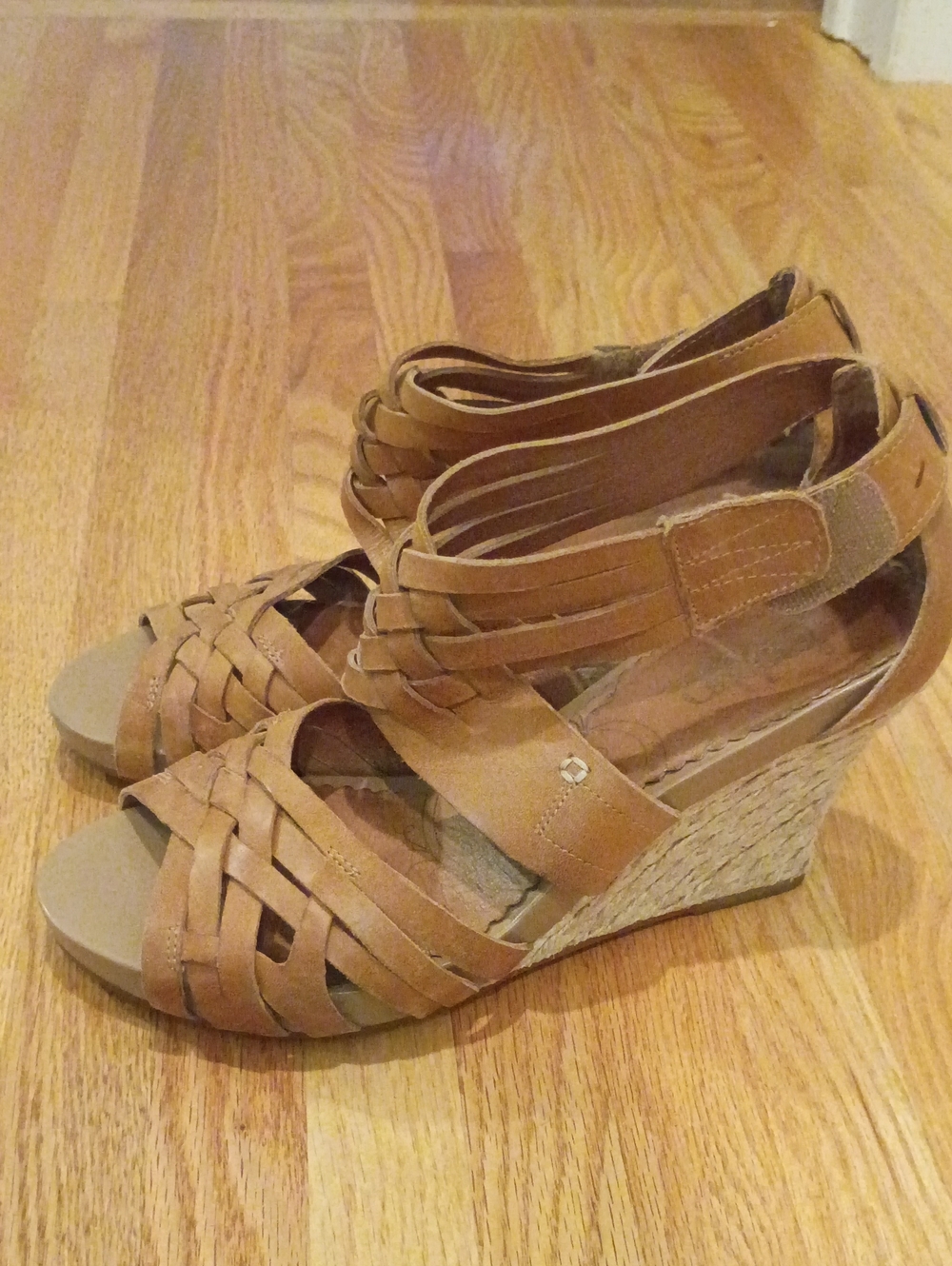 Women’s Indigo By Clarks Tan Woven Wedge Sandals